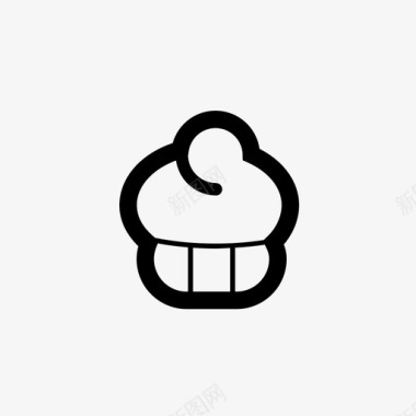 纸杯蛋糕糖果糖图标图标