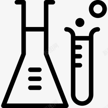 化学分子研究图标图标