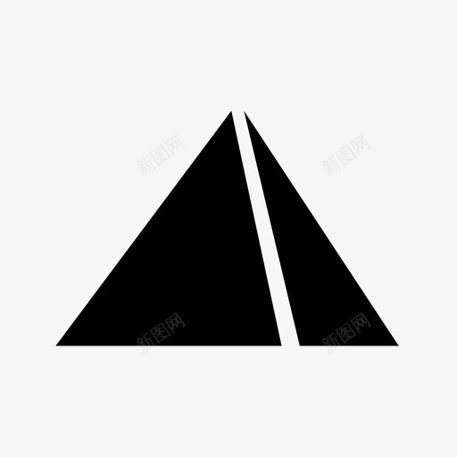 金字塔建筑埃及图标svg_新图网 https://ixintu.com 三角形 地标 埃及 塔 建筑 金字塔