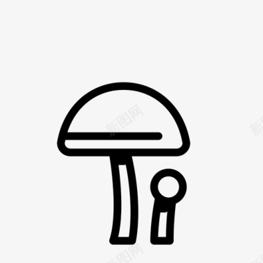 蘑菇配料餐图标图标