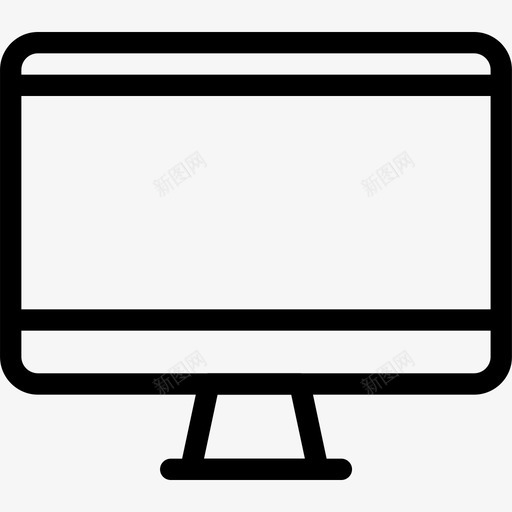 显示器电子交互式图标svg_新图网 https://ixintu.com 交互式 屏幕 形状 技术 显示器 桌面应用程序 用户界面 电子 线图标