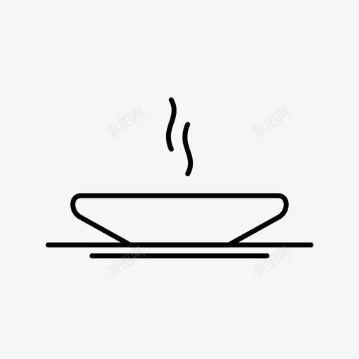 碗盘子厨房图标svg_新图网 https://ixintu.com 厨房 地方 汤 盘子 碗 碗logo 蒸汽