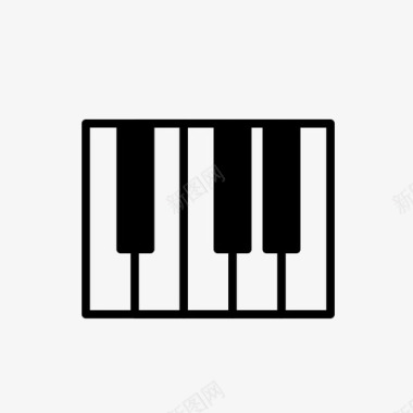 键盘乐队音乐会图标图标