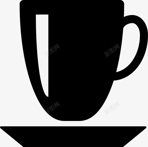 杯子托盘茶杯图标svg_新图网 https://ixintu.com 小口 托盘 把手 早晨 杯子 液体 盘子 茶杯 蒸汽 饮料
