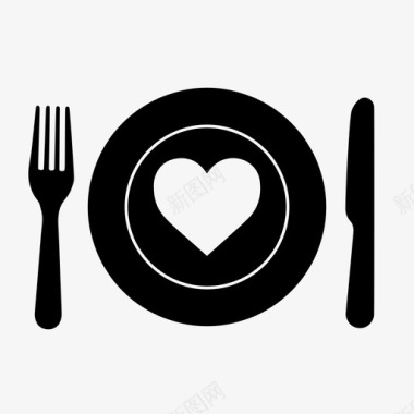 浪漫晚餐情人节晚餐情人节图标图标