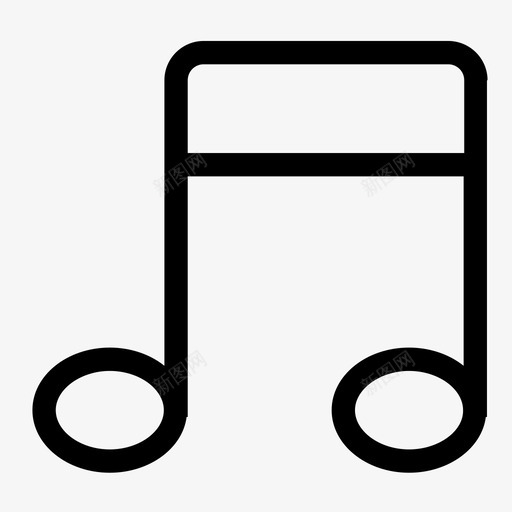 音乐和声音符图标svg_新图网 https://ixintu.com 和声 声音 歌唱 歌曲 节奏 音乐 音符