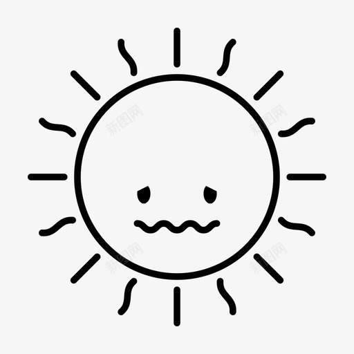 生病恶心天空图标svg_新图网 https://ixintu.com 夏天 天空 太阳 恶心 日出 日落 生病 笑脸 阳光