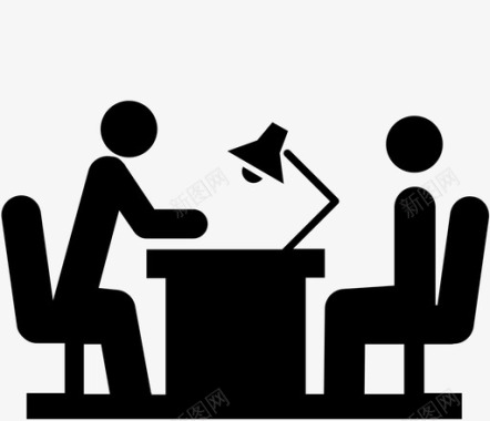 面试人会议图标图标