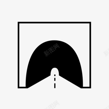 隧道施工车道图标图标
