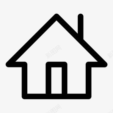 家小房子庇护所图标图标