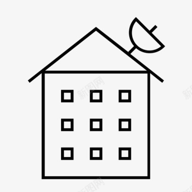 建筑房屋居住空间图标图标