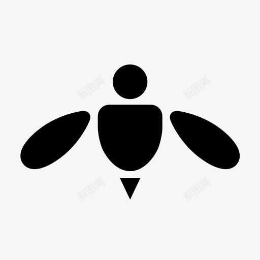 蜜蜂翅膀黄蜂图标svg_新图网 https://ixintu.com 传粉 刺 昆虫 翅膀 花粉 蜂巢 蜜蜂 飞行 黄蜂