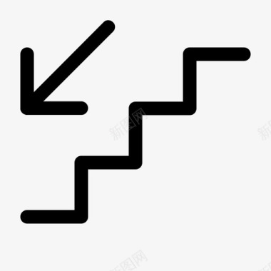 楼梯梯子楼层图标图标