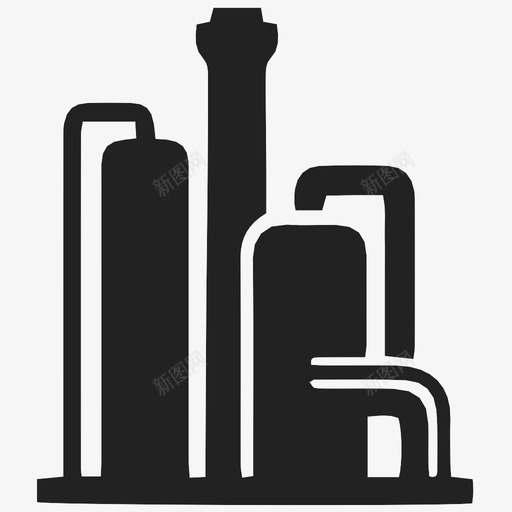 炼油厂工厂管道图标svg_新图网 https://ixintu.com 制造 天然气 工厂 炼油厂 生产 石油 管道 能源