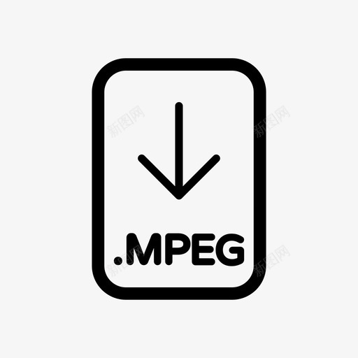 mpeg文件视频mpeg视频文件图标svg_新图网 https://ixintu.com mpeg文件 mpeg视频 mpeg视频文件 各种文件 文件图标 文件扩展名 文件格式 视频