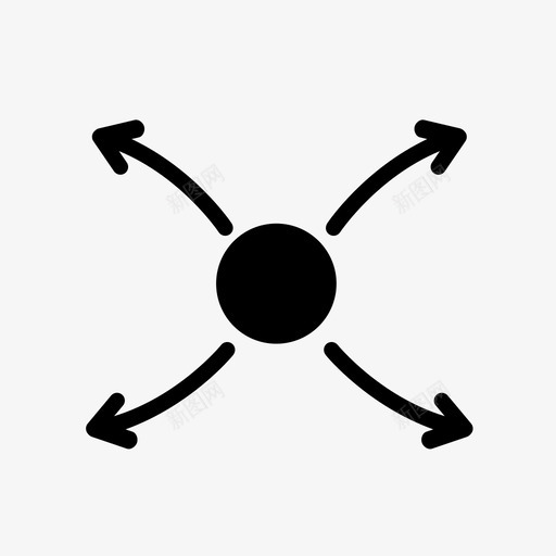 共享箭头圆圈图标svg_新图网 https://ixintu.com 共享 圆圈 点 社交 箭头