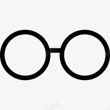 眼镜复古看见图标图标