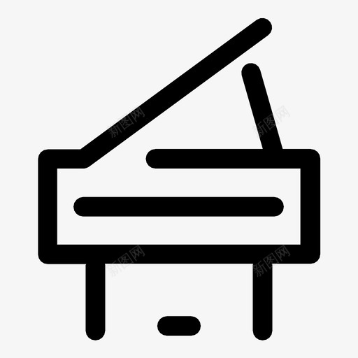 钢琴孩子梦想图标svg_新图网 https://ixintu.com 孩子 快乐 梦想 钢琴