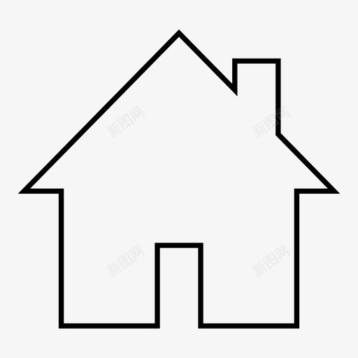 家房子居住空间图标svg_新图网 https://ixintu.com 位置 保险箱 地图 家 居住空间 房子