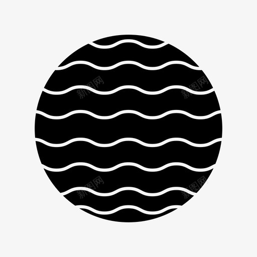 球体波浪形状图标svg_新图网 https://ixintu.com 三维形状 三维物体 圆形 形状 抽象 波浪 物体 球体 科学