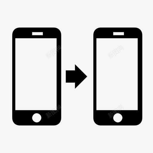 传送联网电话到电话图标svg_新图网 https://ixintu.com 传送 共享 发送 接收 替换 电话 电话到电话 短信 联网