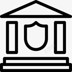 城市执法派出所结构形状图标高清图片