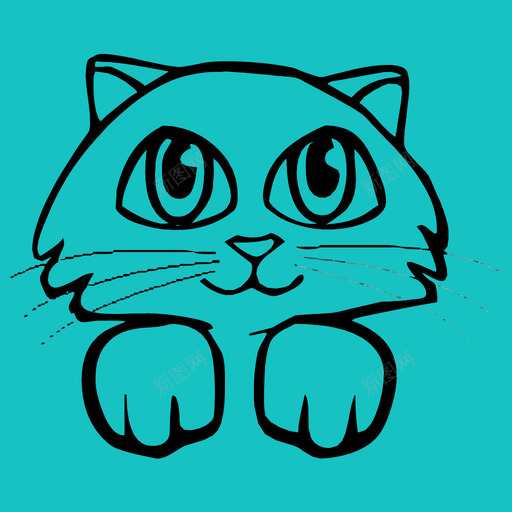 猫宠物小猫图标svg_新图网 https://ixintu.com 动物 卡通 可爱 宠物 小猫 猫 角色