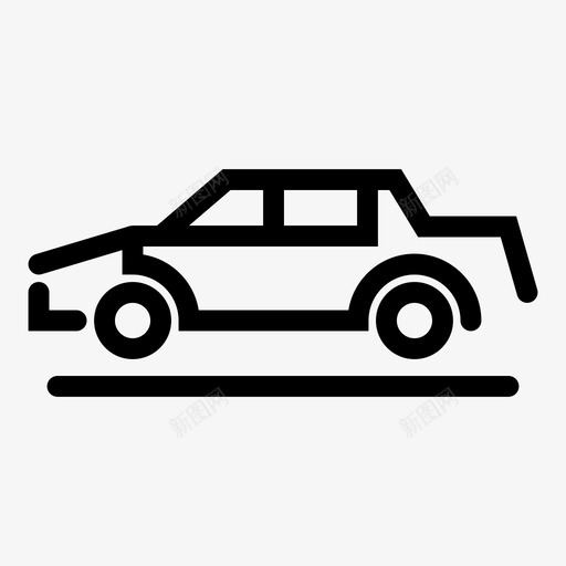 汽车线路机械图标svg_新图网 https://ixintu.com 快速 旅行 机械 汽车 粗线图标 线路 车辆 运动 运输方式