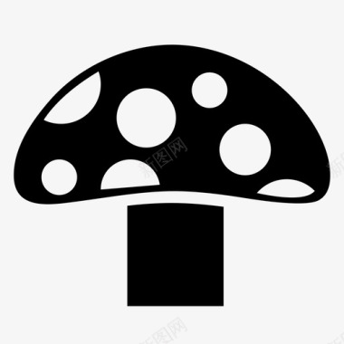 蘑菇蔬菜营养图标图标