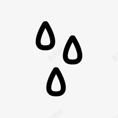 水滴水眼泪图标图标