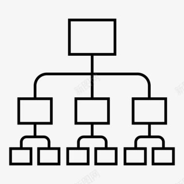 流程图工作流程线框图标图标