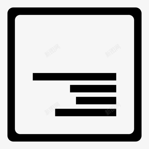 文字向下对齐文字对齐图标svg_新图网 https://ixintu.com 文字向下对齐 文字对齐