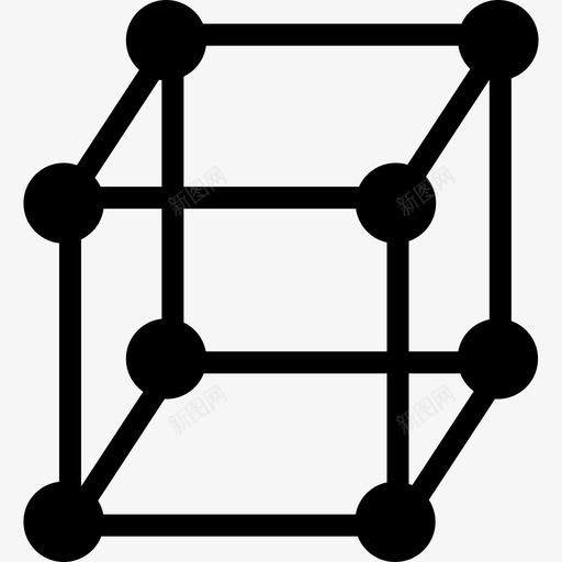 立方分子形状科学技术图标svg_新图网 https://ixintu.com 形状 科学技术 立方分子