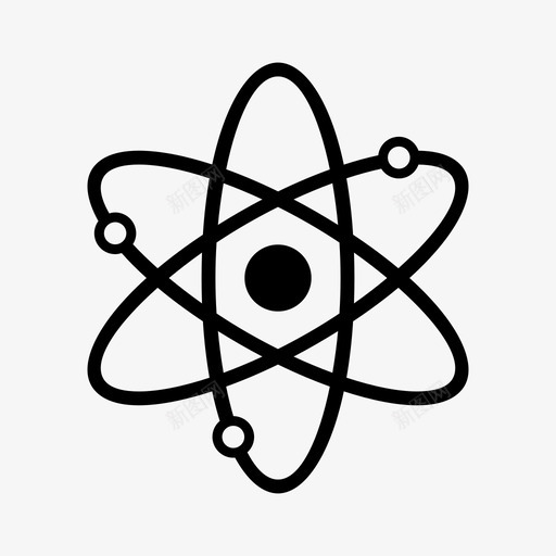 原子化学元素图标svg_新图网 https://ixintu.com 信息 元素 分子 化学 原子 周期表 天才 核