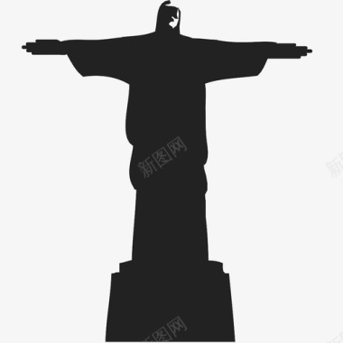 救世主基督巴西基督教图标图标