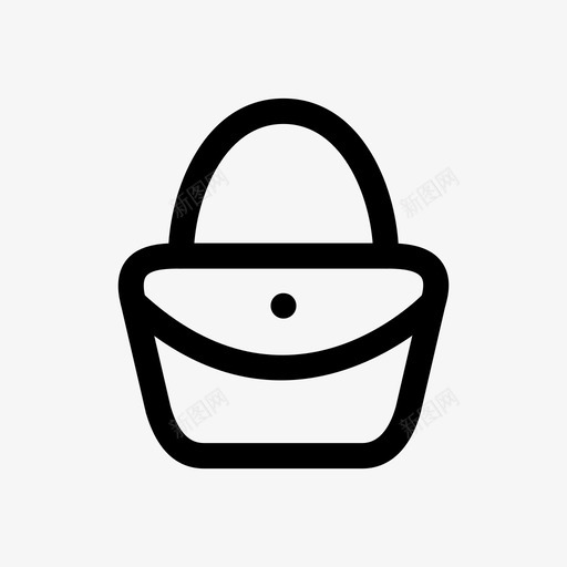 钱包包手提包图标svg_新图网 https://ixintu.com 包 手提包 按小时划分的图标 最小 钱包
