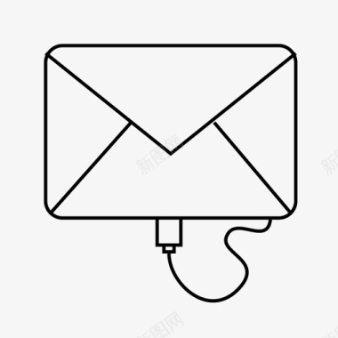 电子邮件帐户信封图标图标