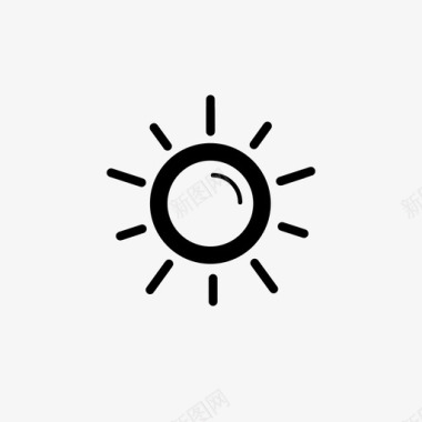 阳光温暖的天气晴朗的天气图标图标