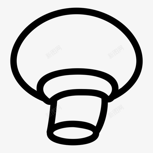 蘑菇蔬菜配料图标svg_新图网 https://ixintu.com 炊具 烹饪配料 菌类 蔬菜 蘑菇 蘑菇扣 配料 食品