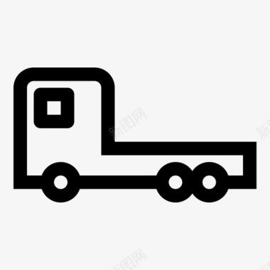 拖车送货送货卡车图标图标