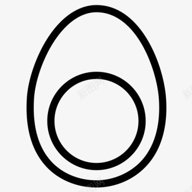 鸡蛋鸟蛋复活节蛋图标图标