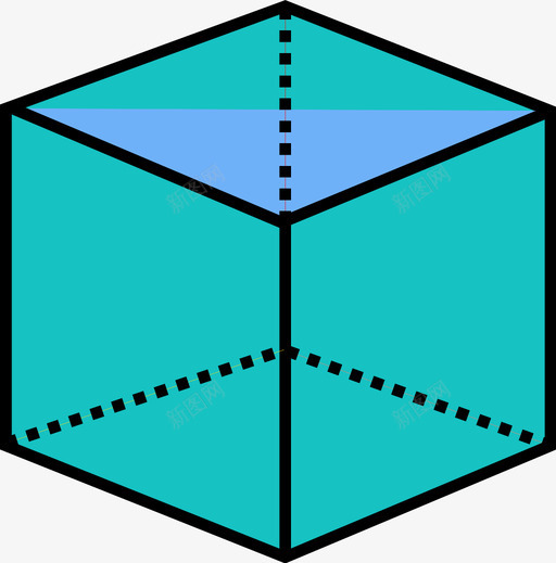 三维物体六面体三维几何体图标svg_新图网 https://ixintu.com 三维 三维几何体 三维物体 六面体