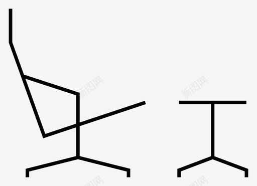 躺椅简约极简主义图标svg_新图网 https://ixintu.com 办公室 复古家具 复古装饰 座椅 放松 极简主义 极简家具 现代 简约设计 脚凳 躺椅