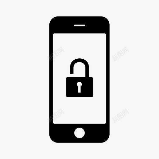 解锁手机技术智能手机图标svg_新图网 https://ixintu.com iphone 互动设备 手持设备 手机 技术 智能手机 解锁手机