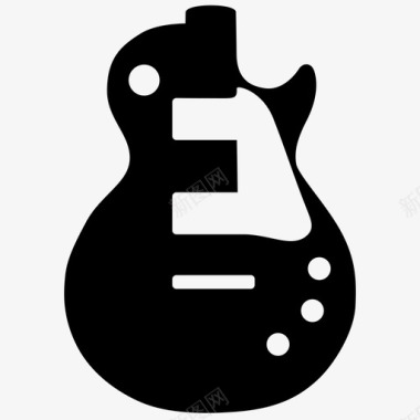 电吉他本体摇滚乐音乐家图标图标