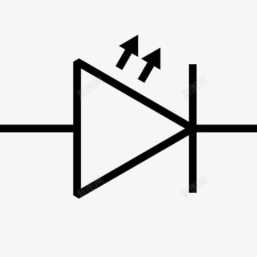 led科技半导体图标svg_新图网 https://ixintu.com led 半导体 发光 发光二极管 方向 物理 电子元件 电脑芯片 科技