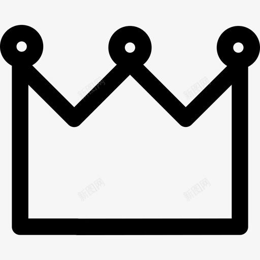 女王或国王的皇冠形状皇冠图标svg_新图网 https://ixintu.com 女王或国王的皇冠 形状 皇冠