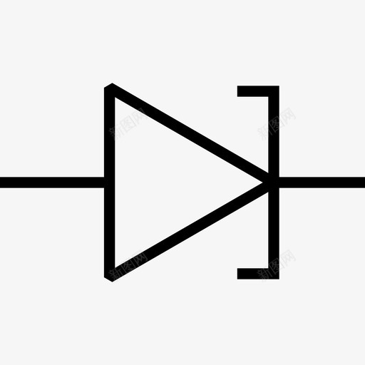 二极管计算机电子元件图标svg_新图网 https://ixintu.com 二极管 半导体 物理 电子元件 计算机 隧道 隧道二极管