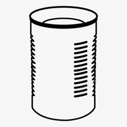 汤罐罐铝罐腌制图标高清图片