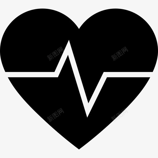 心率脉搏监测心脏图标svg_新图网 https://ixintu.com 医疗 心率 心脏健康 心脏监护仪 心跳 旋转 监测心脏 脉搏 药物